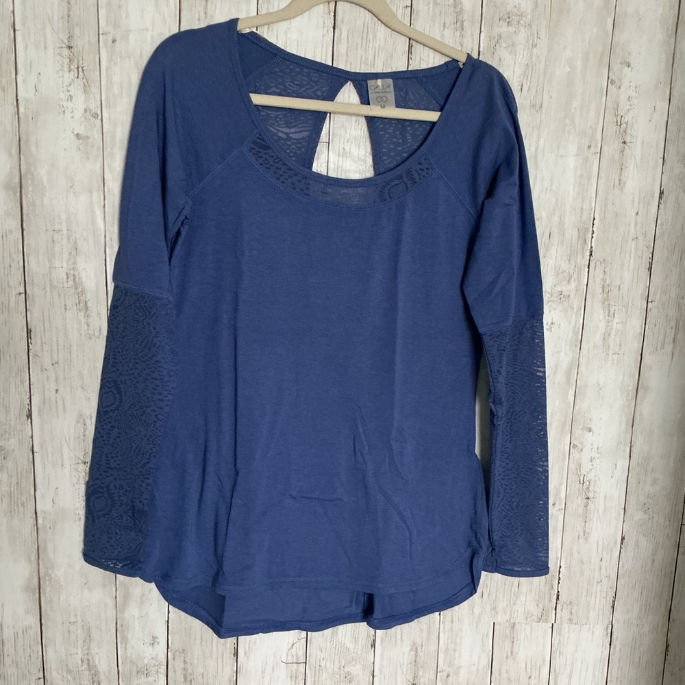 Alia Women's Blue Long Sleeve Tee